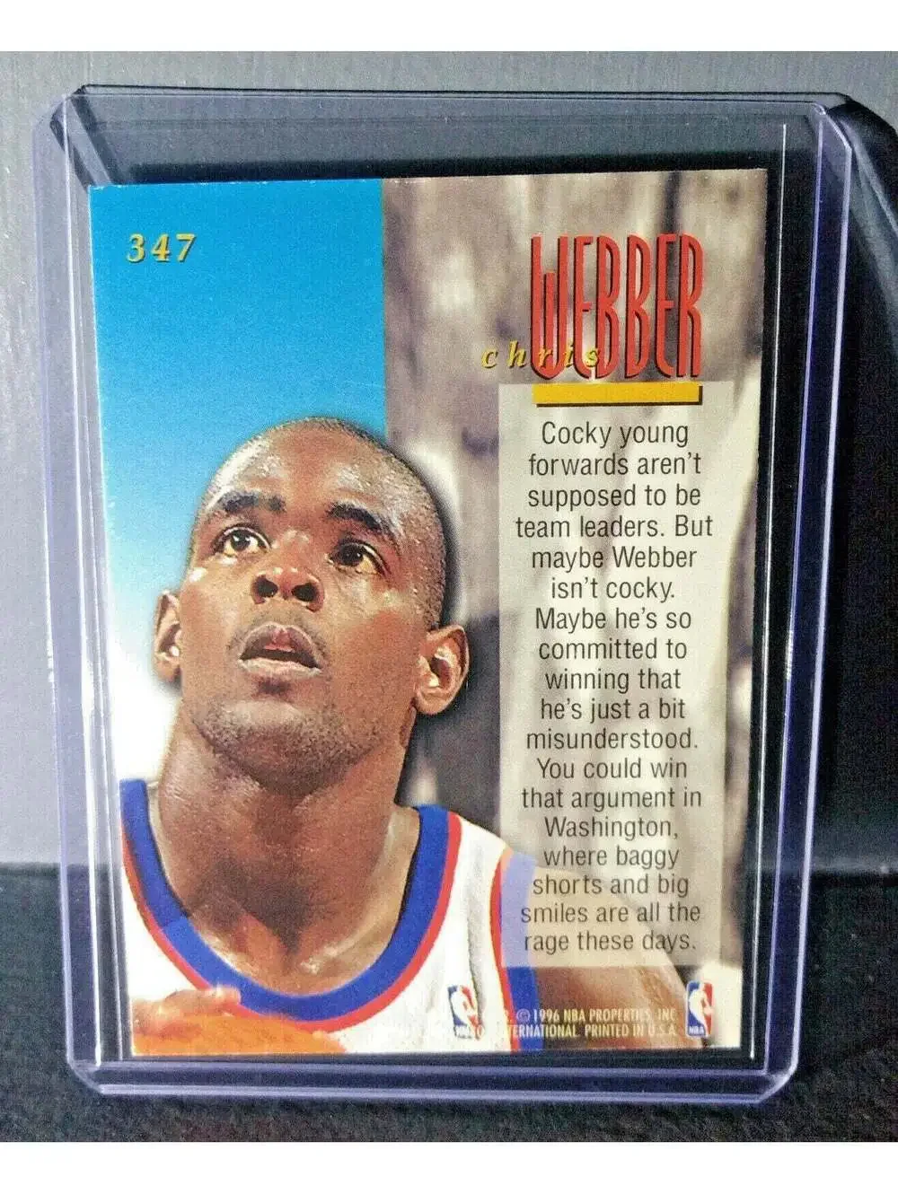 1995-96 Chris Webber #347 Ultra Encore Basketball Card
